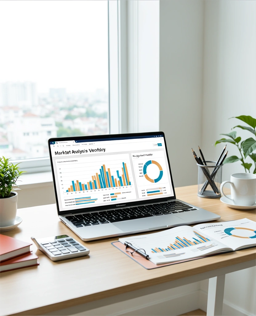 Market analysis workspace in Hanoi